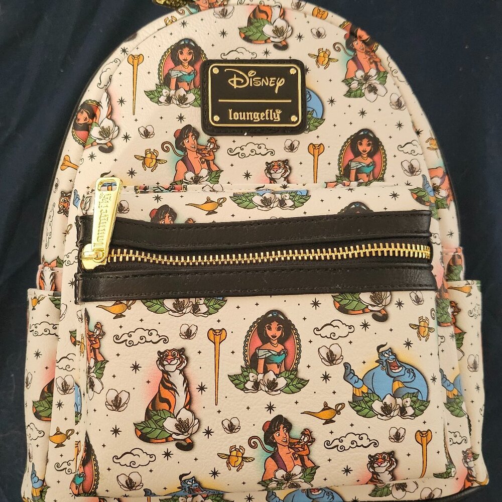 Disney Loungefly mini backpack Aladdin Tattoo - Grotto Treasures Exclusive NWT